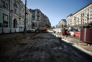 Из-за ремонта в центре Москвы скорость движения на дорогах снизилась на 15%